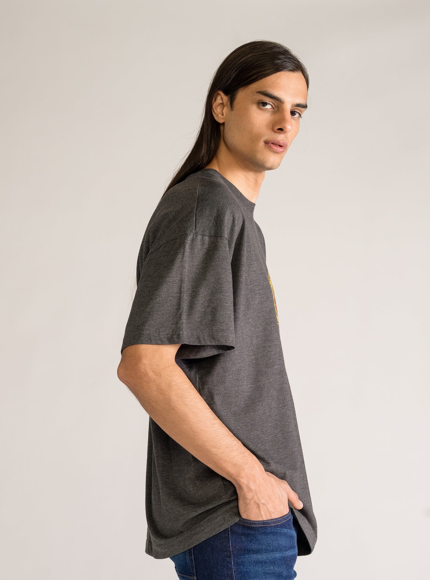 Rebel Heart T-Shirt, Gris Obscuro