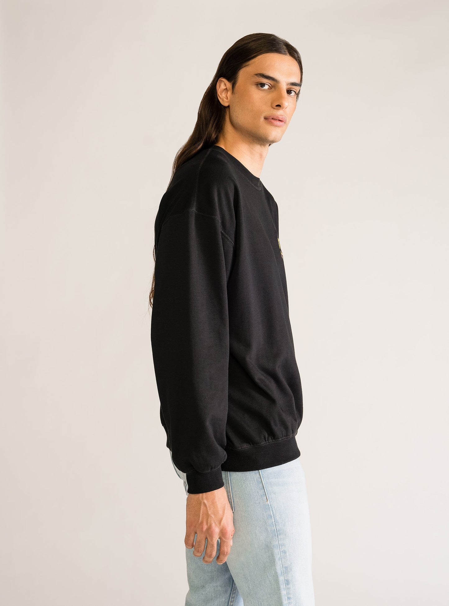 Daily Necessities Crew Neck, Negro