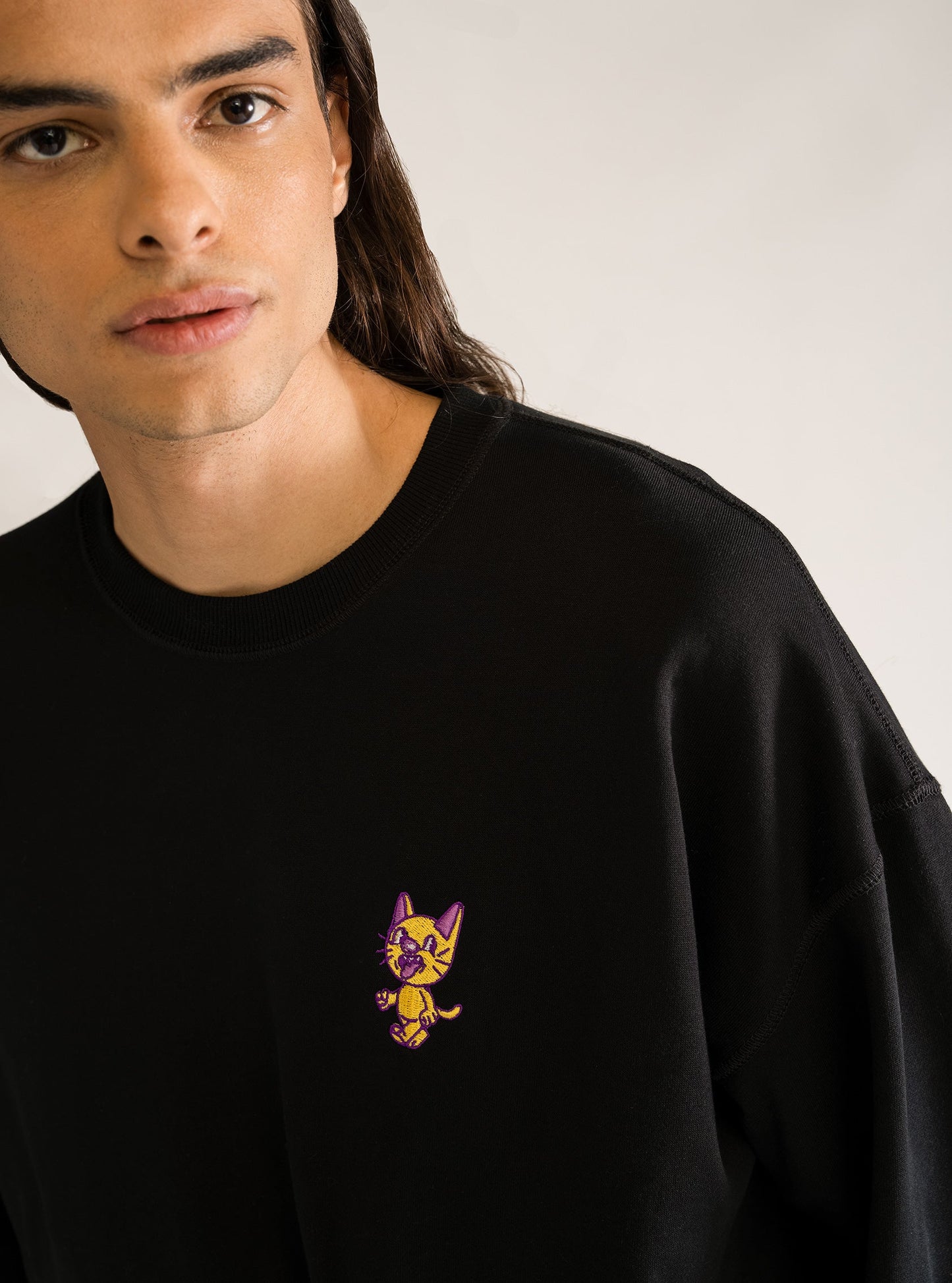 Daily Necessities Crew Neck, Negro