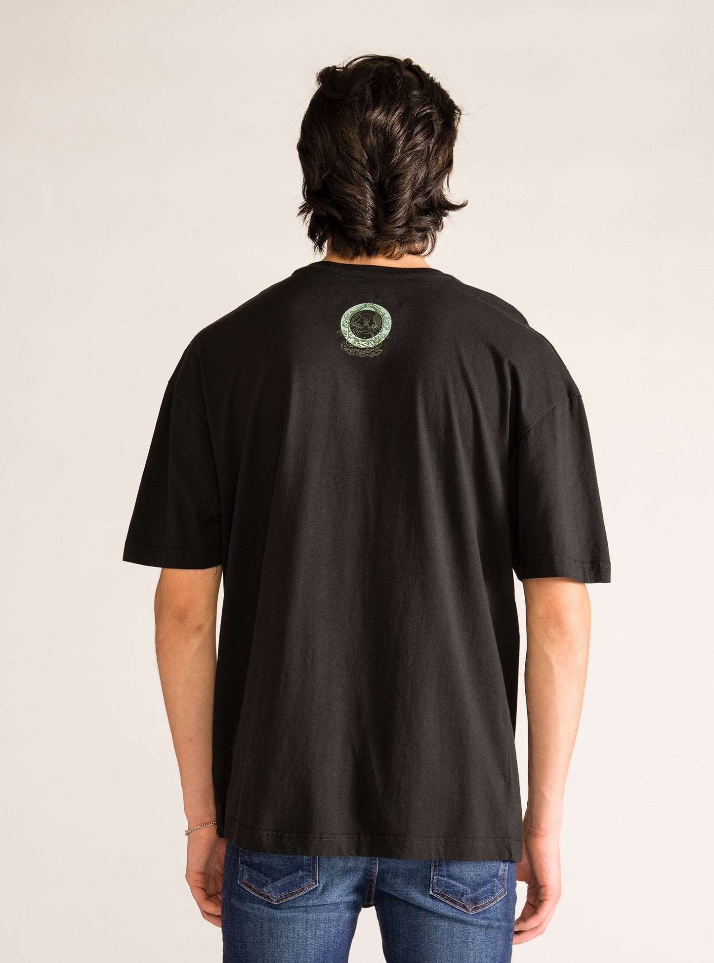 What U Think, U Become Drop T-Shirt, Negro
