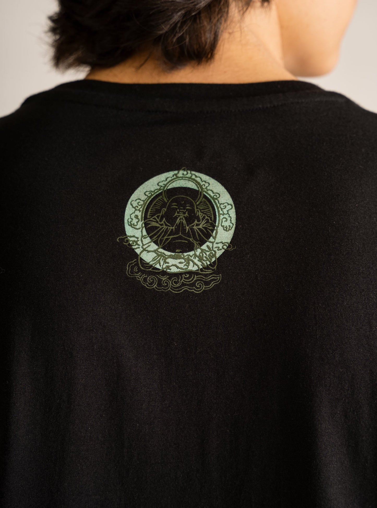 What U Think, U Become Drop T-Shirt, Negro