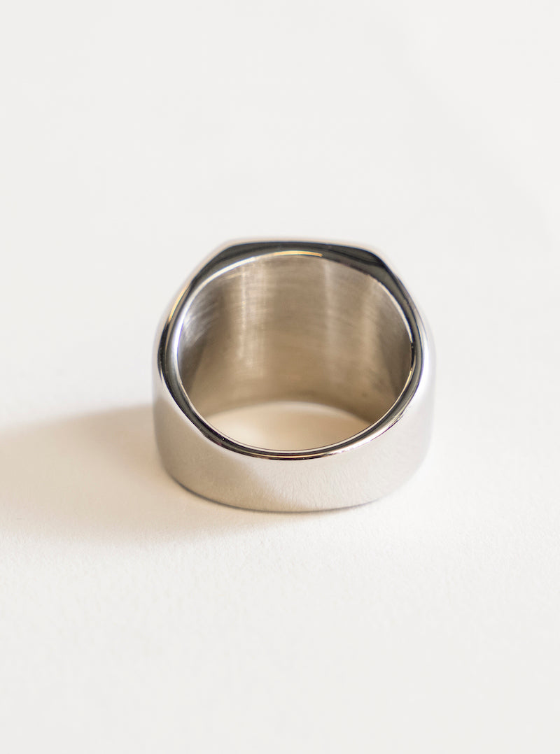 Roll This Dice Ring, Plateado