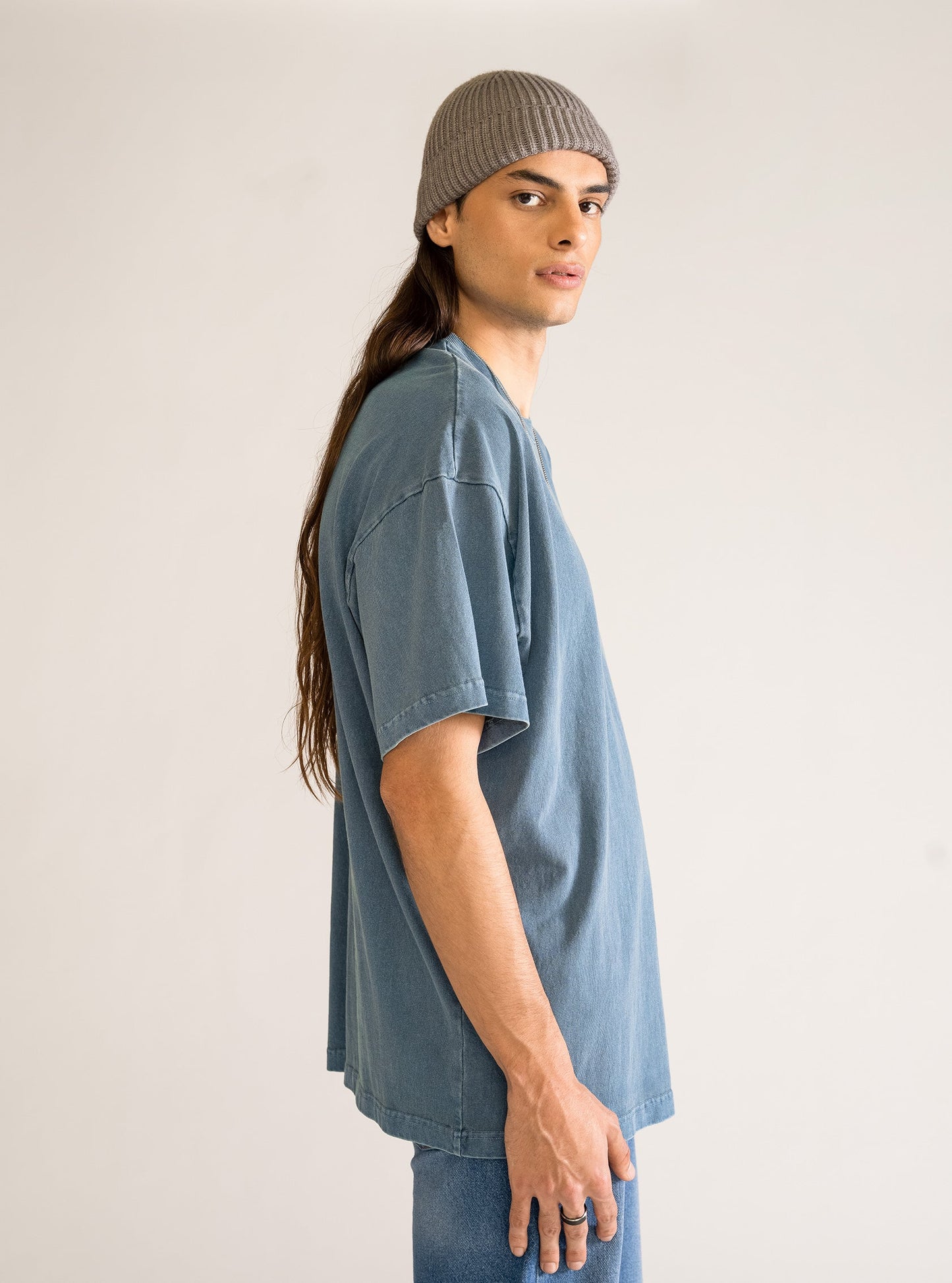 Midnight Kiss Oversize T-Shirt, Turquesa