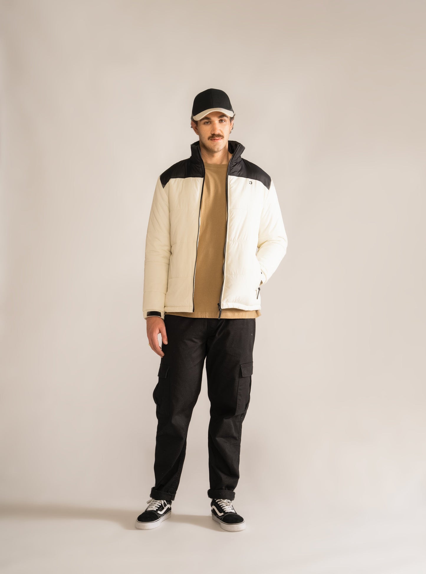 Take What You Take Puffy Jacket, Blanco