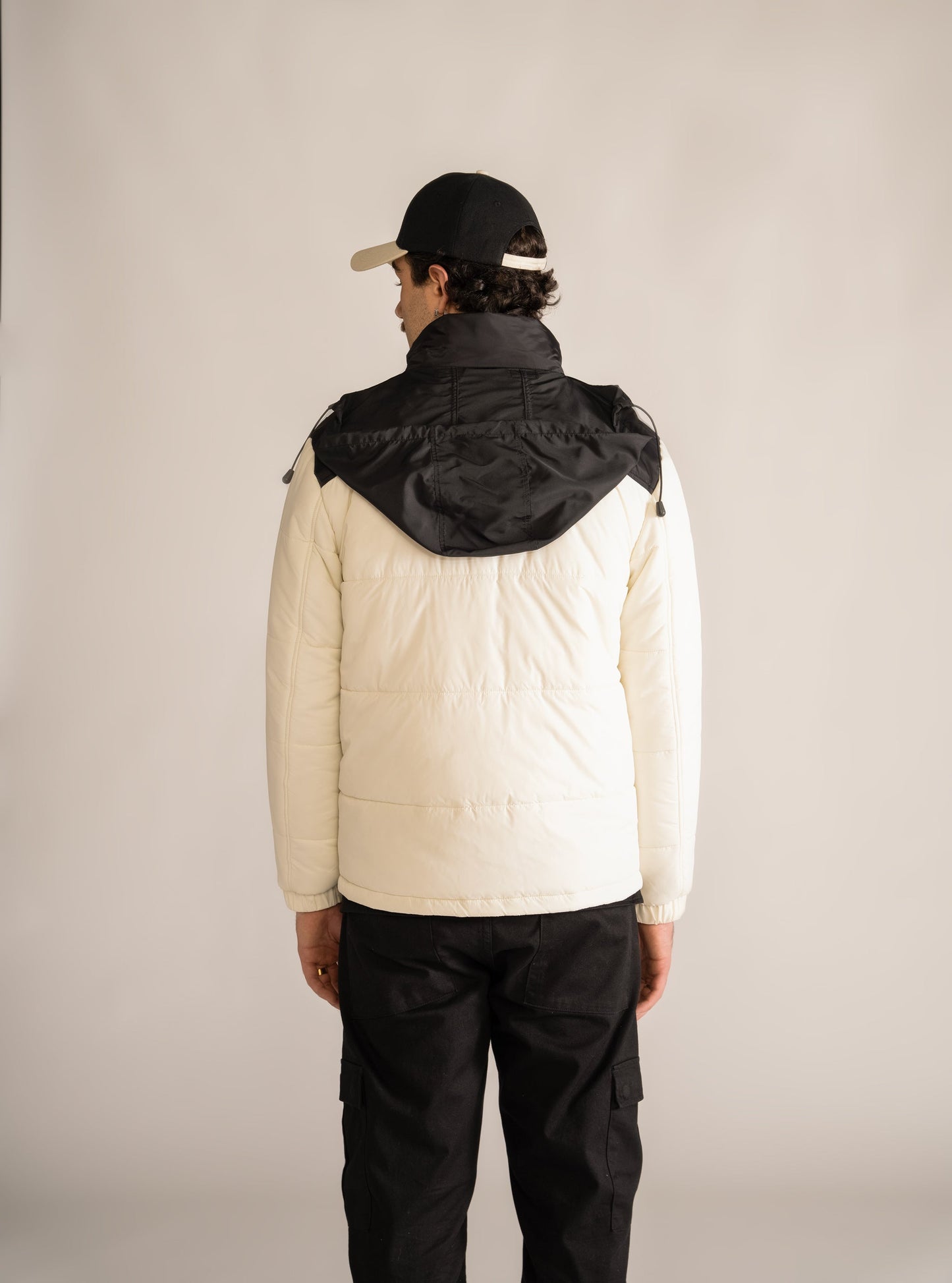 Take What You Take Puffy Jacket, Blanco