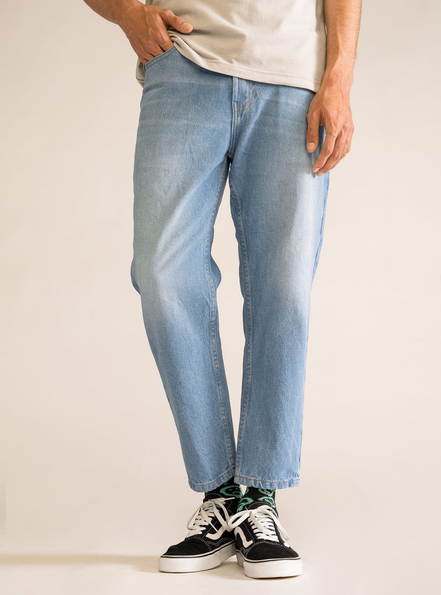 Over Time Balloon Jeans, Celeste