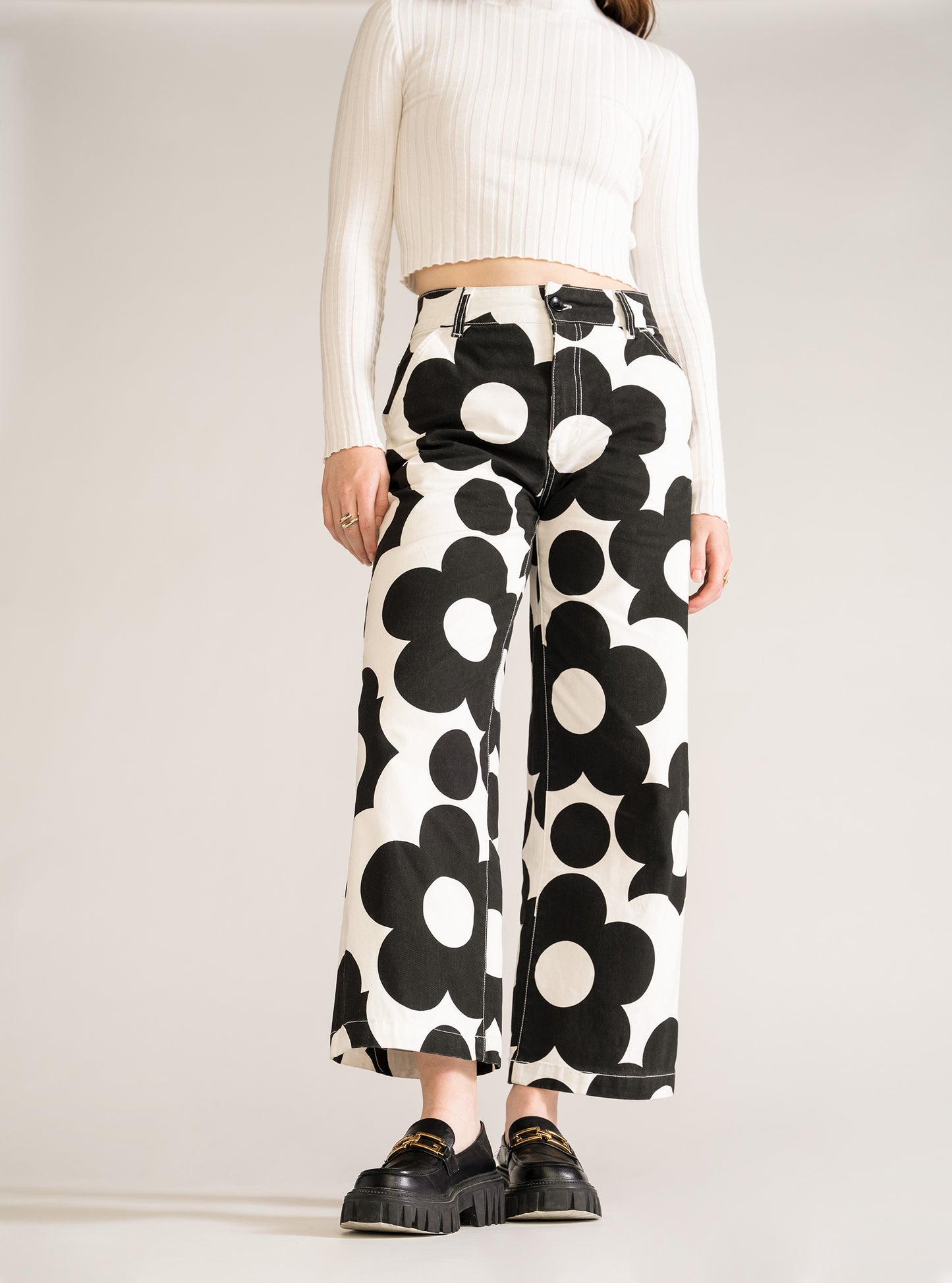 Funky Town Straight Pants, Blanco Hueso