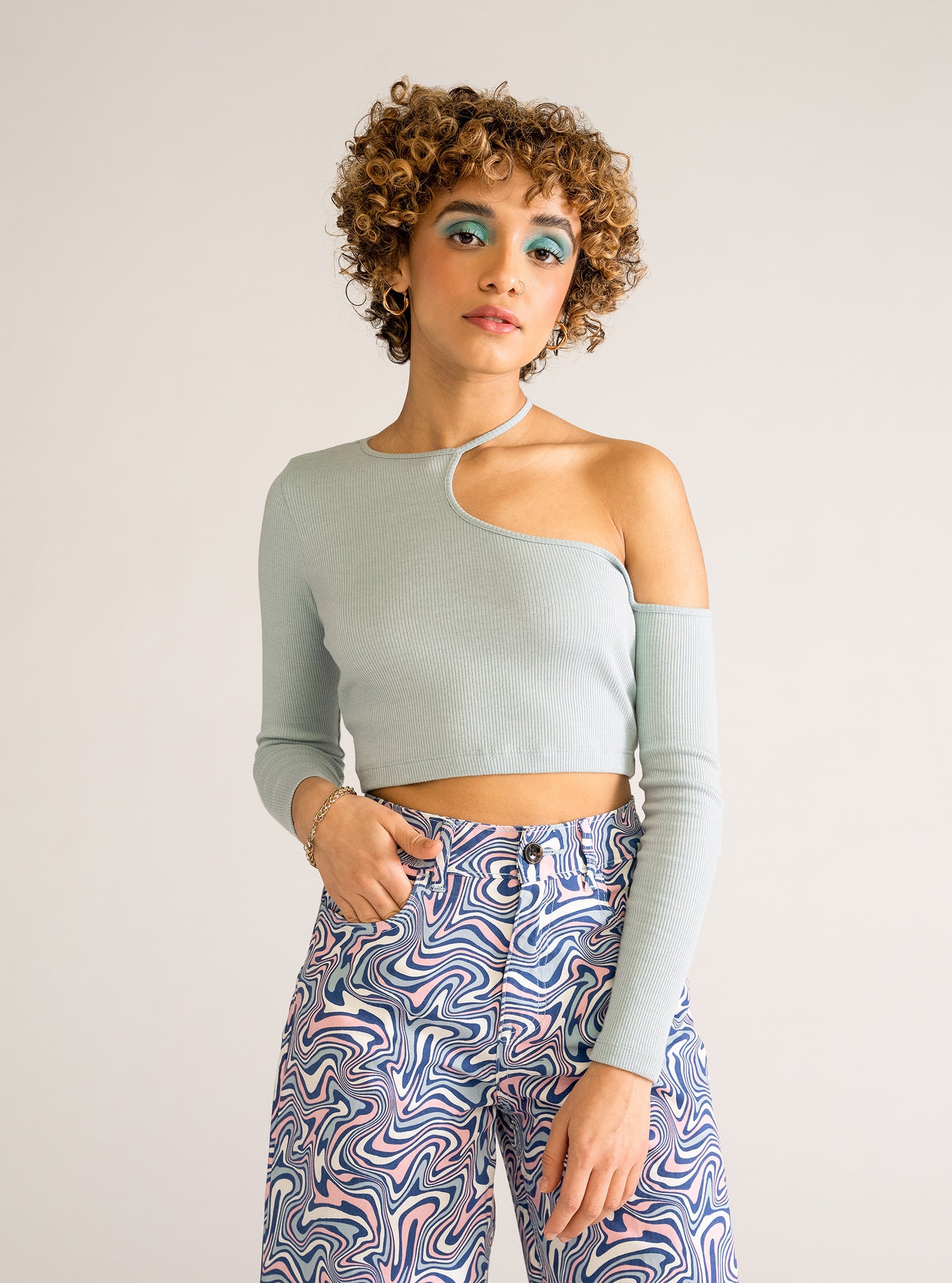 Just Around The Corner Top, Verde Menta
