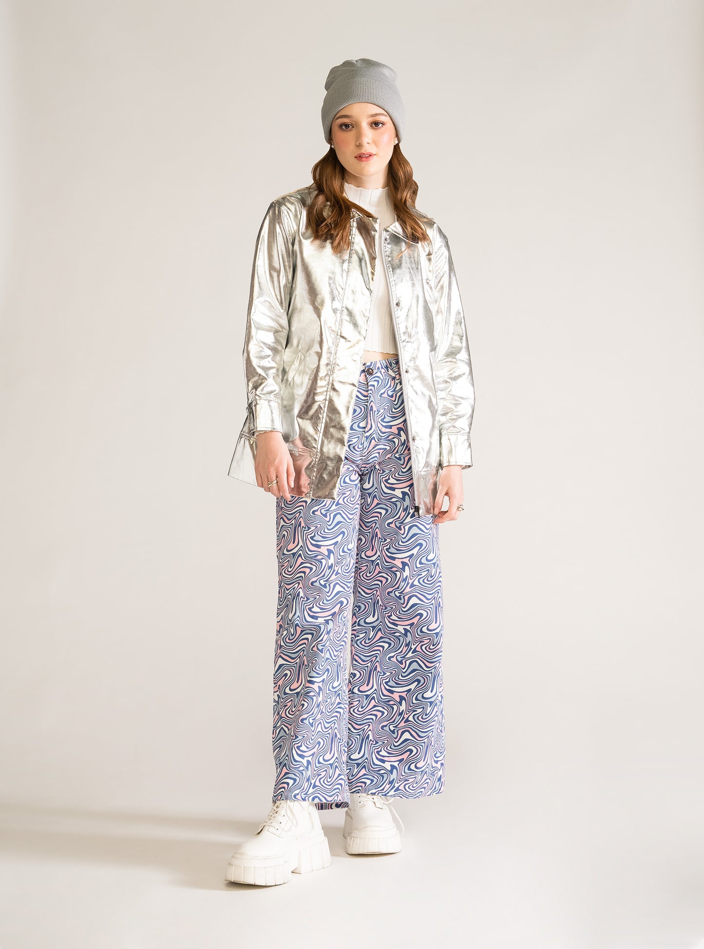 Galactic Afternoons Jacket, Plateado