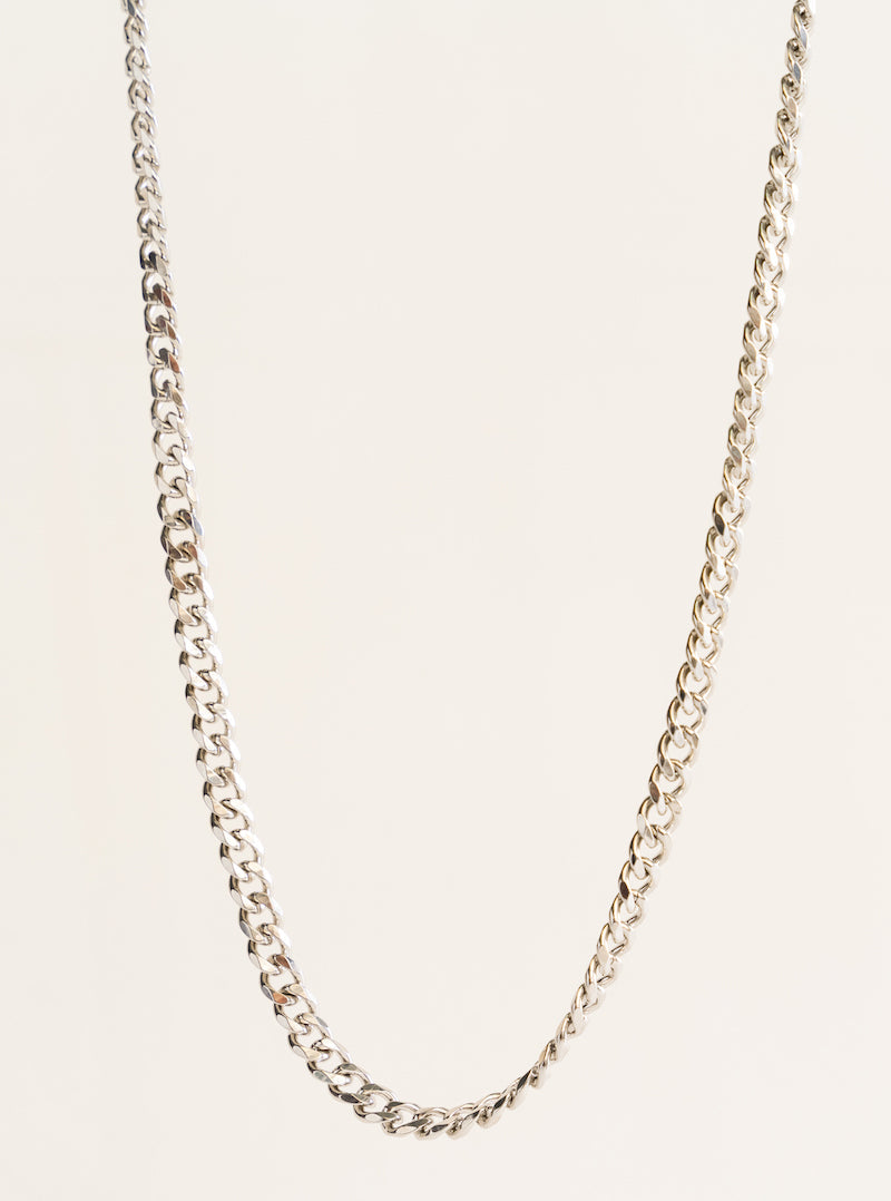 Long Valentine Cuban Chain, Plateado
