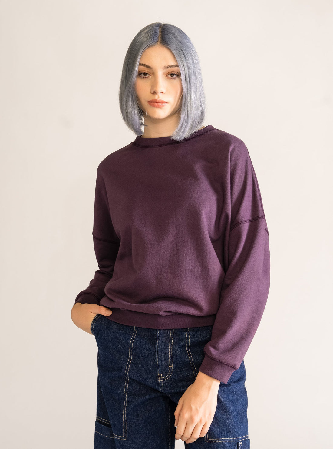 Nightshade Crew Neck, Morado