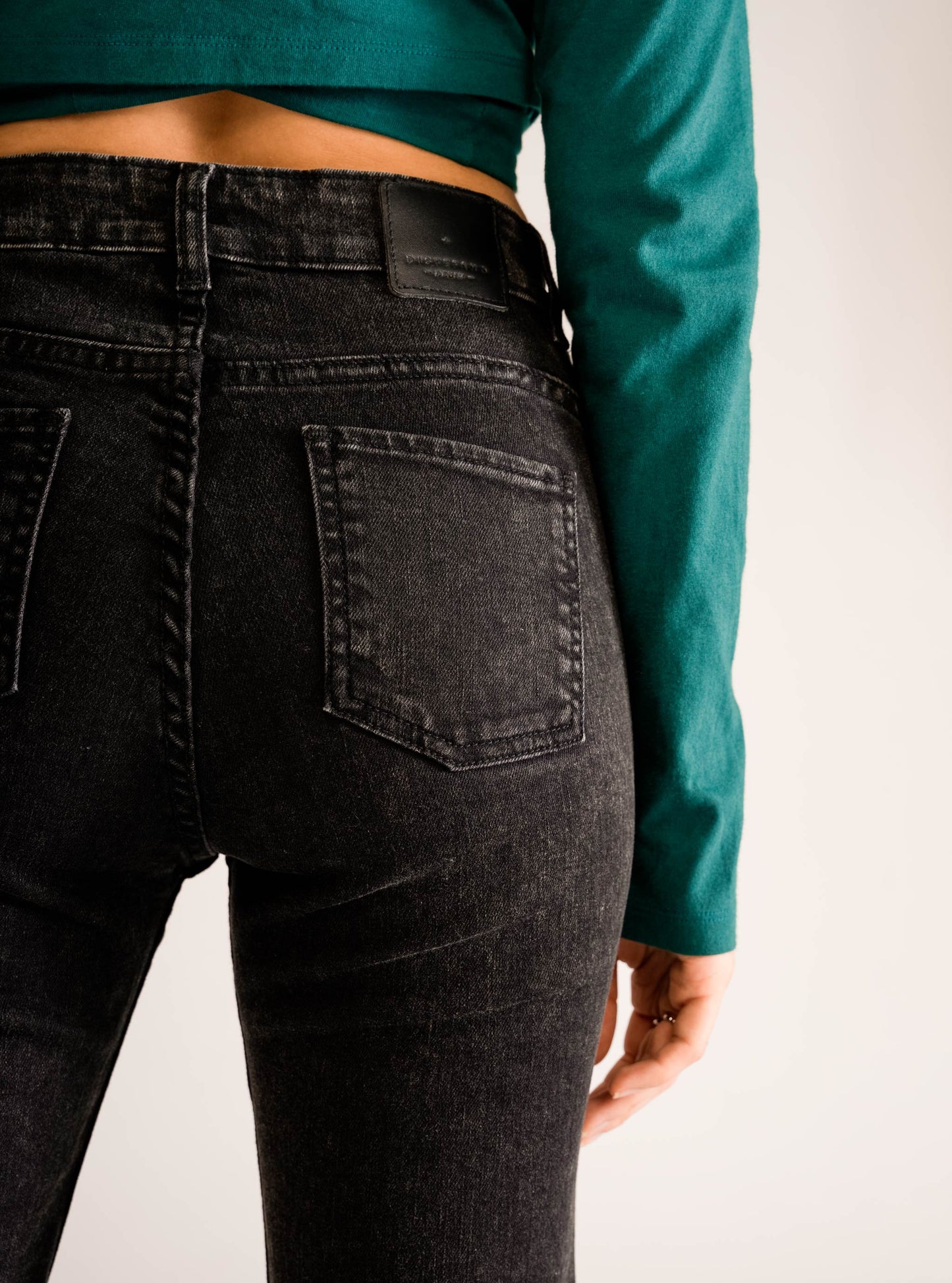 Dance Dance Bell Bottom Jeans, Negro