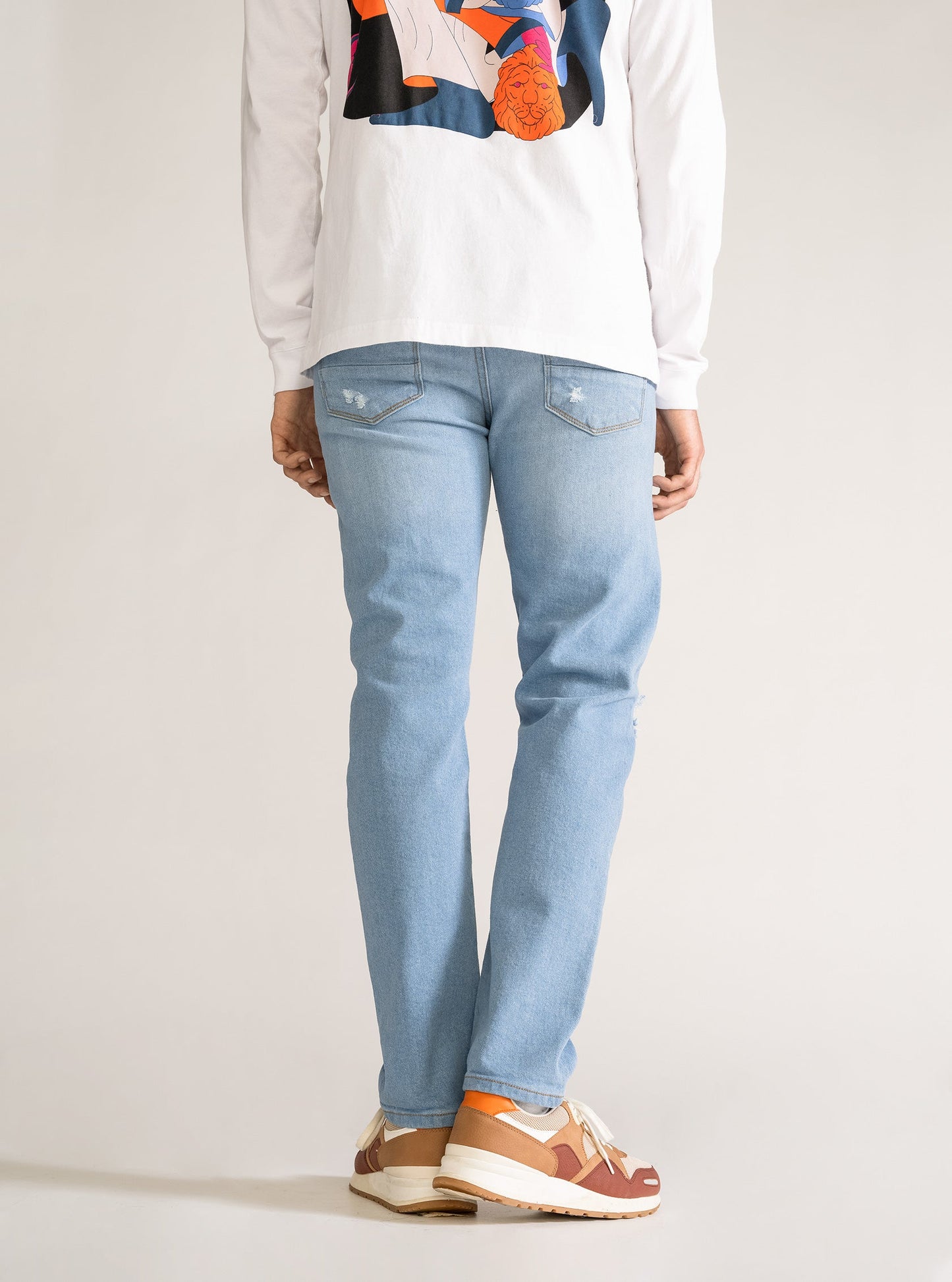 Pocket With Money Jeans, Azul Claro