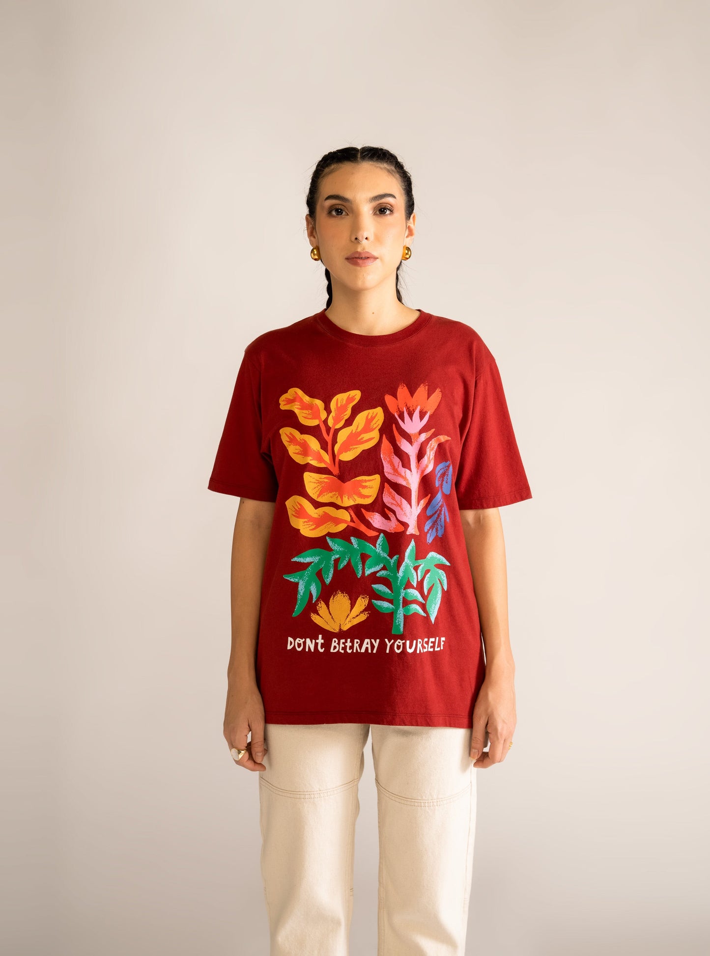 Botanical Tee Oversized, Corinto