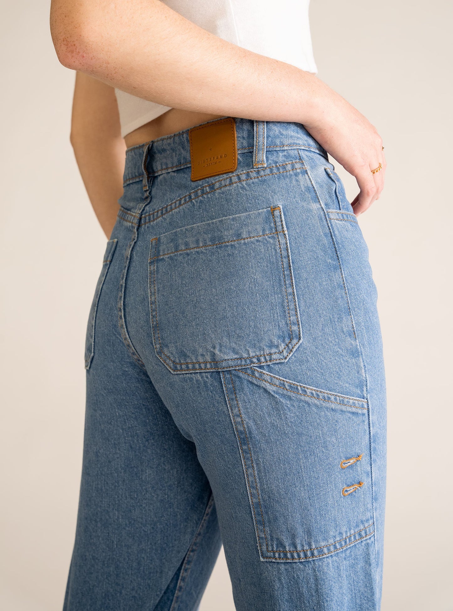Close To You Carpenter Jeans, Azul Claro