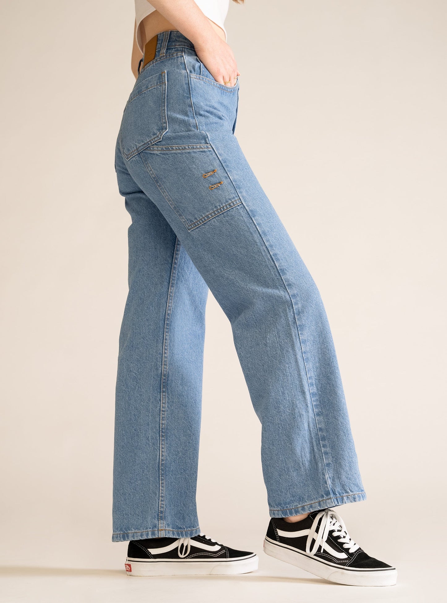 Close To You Carpenter Jeans, Azul Claro