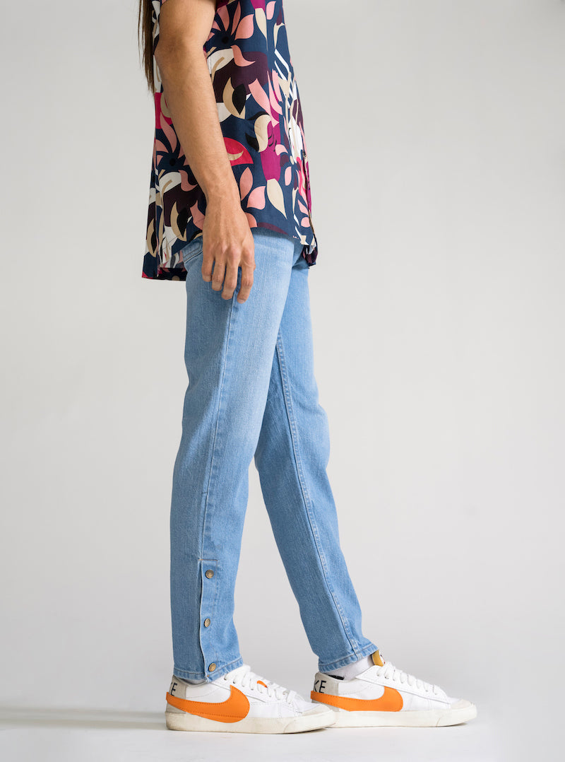 Never Change Slim Fit Jeans, Azul Claro