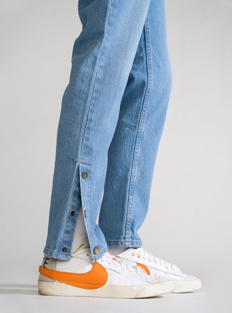 Never Change Slim Fit Jeans, Azul Claro