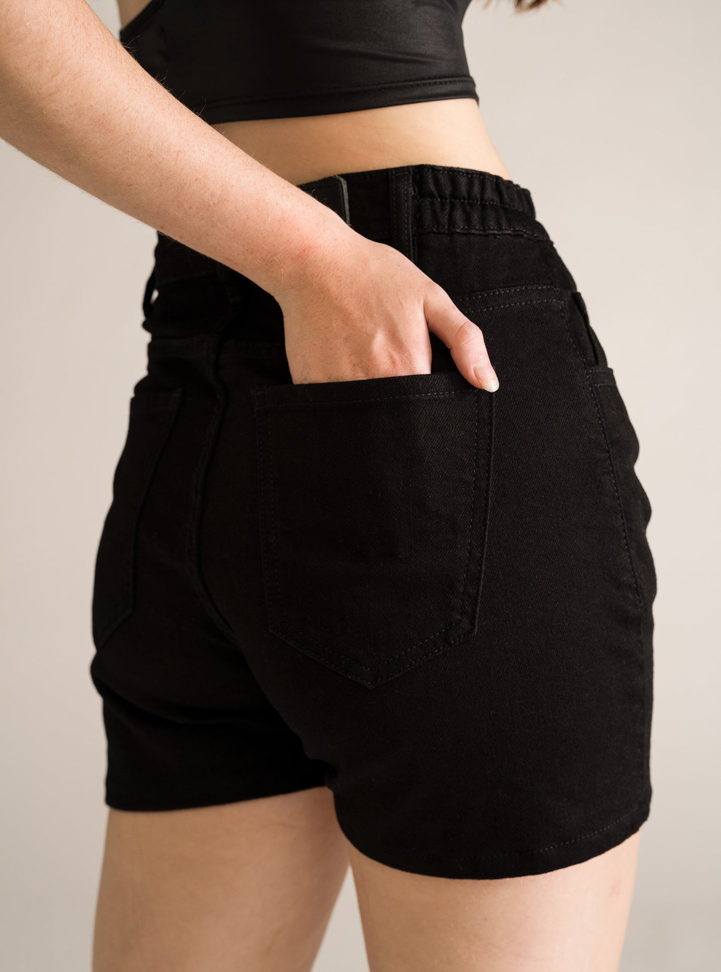 Black Balloon Shorts, Negro