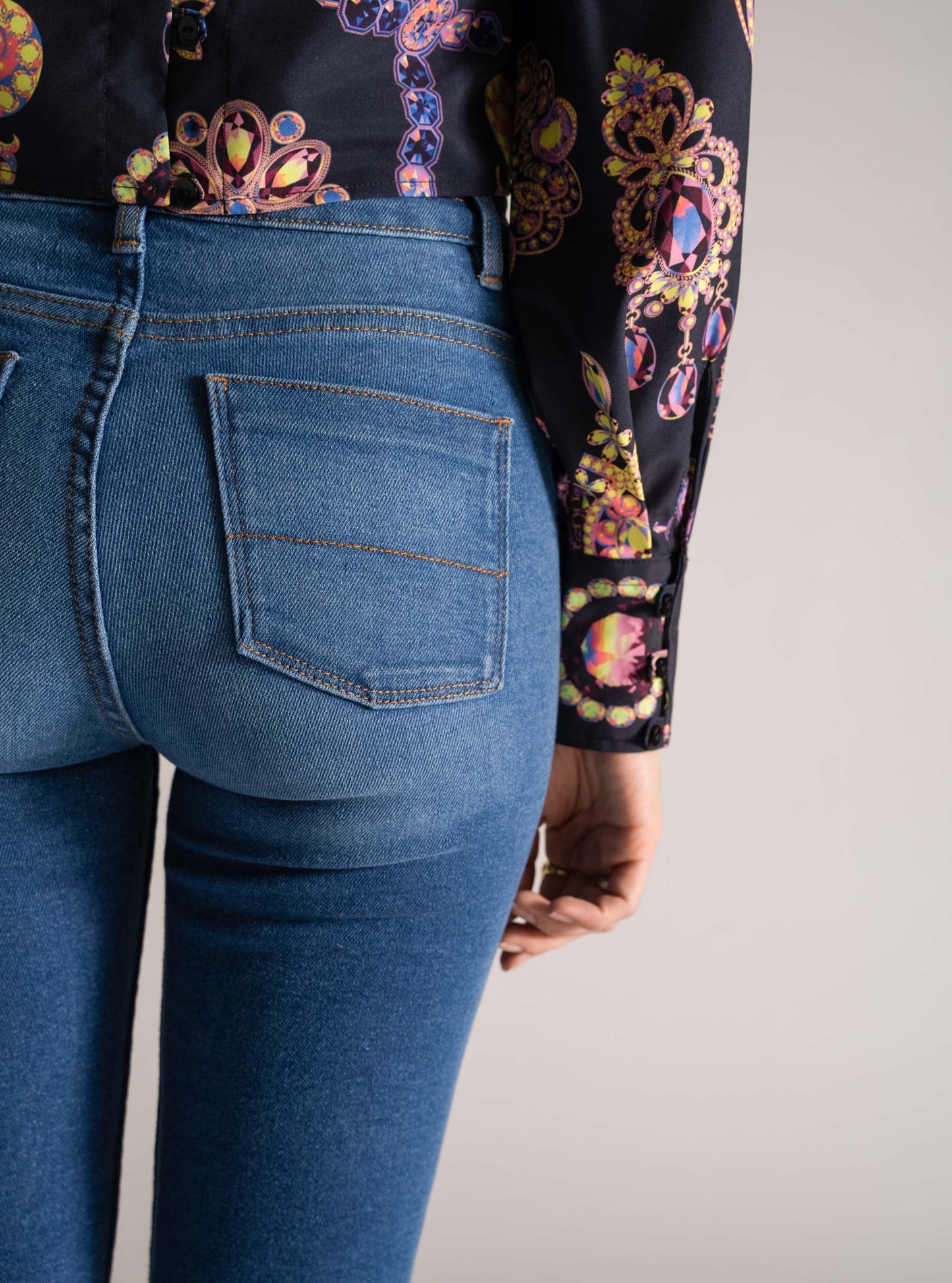 Popular Skinny Jeans, Azul Claro