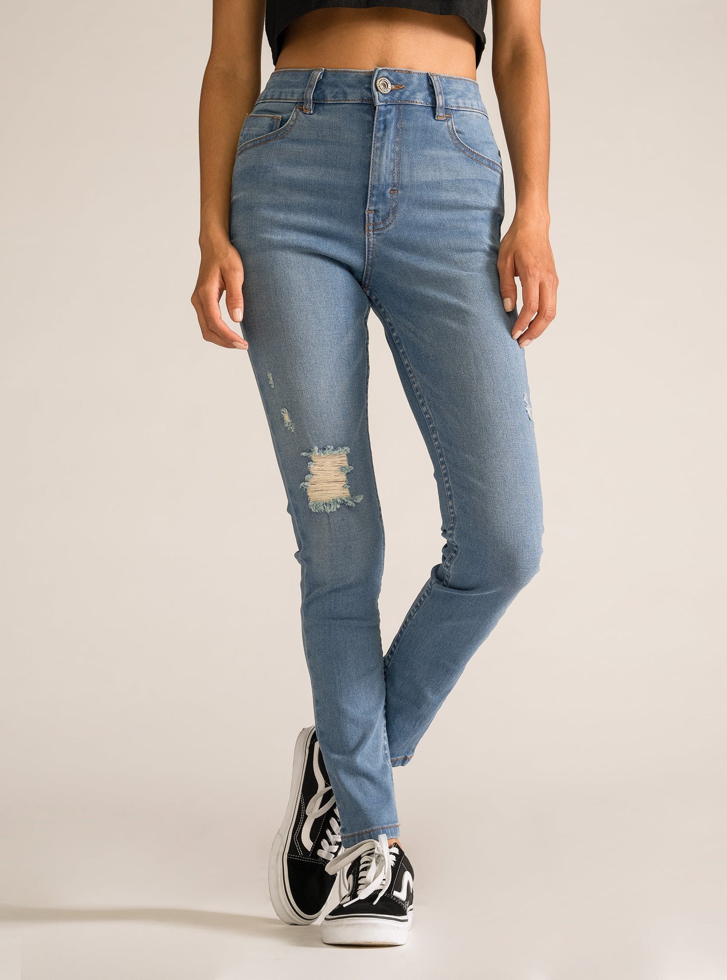 Million Dollar Babe Skinny Jeans, Azul Claro