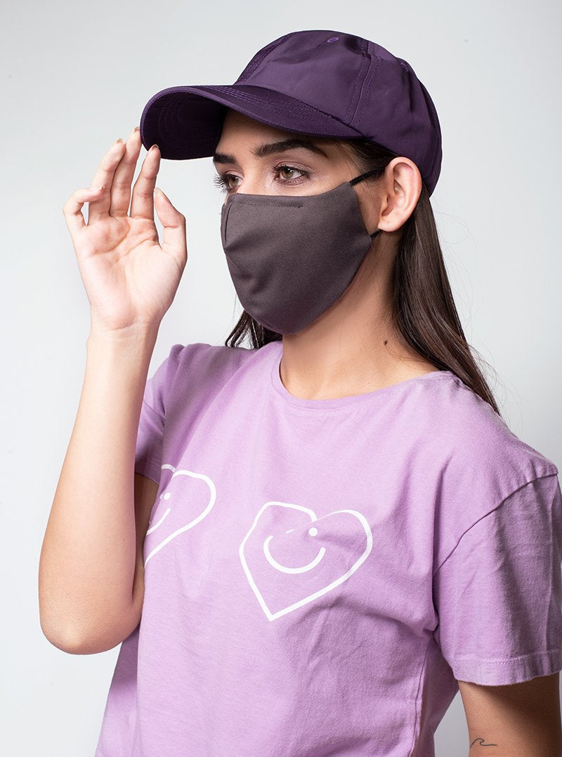Mascarilla Unisex, Gris Obscuro