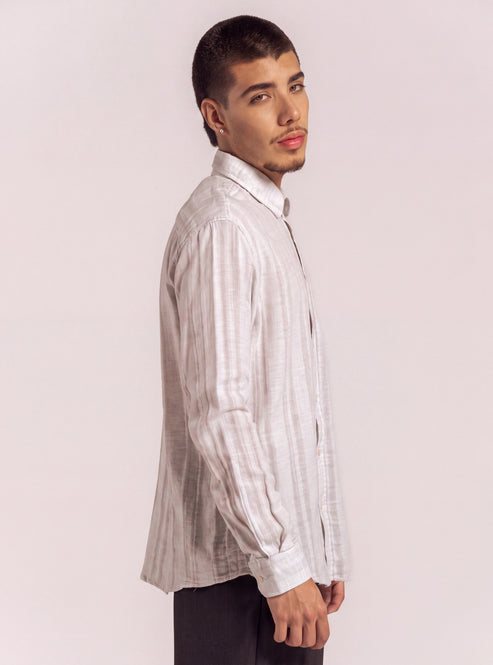 Hung Out Camisa, Gris Claro