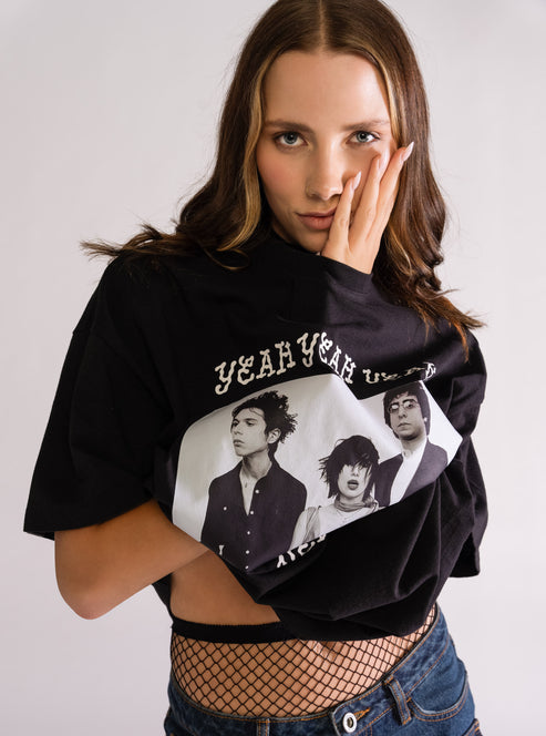 Heads Wil Roll Playera Oversized, Negro