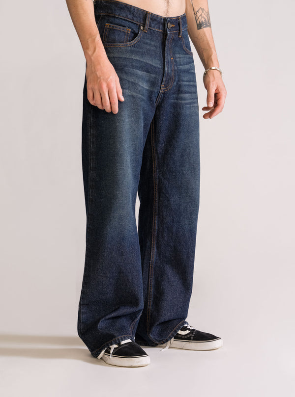 Retrograde Baggy Jeans, Azul Marino