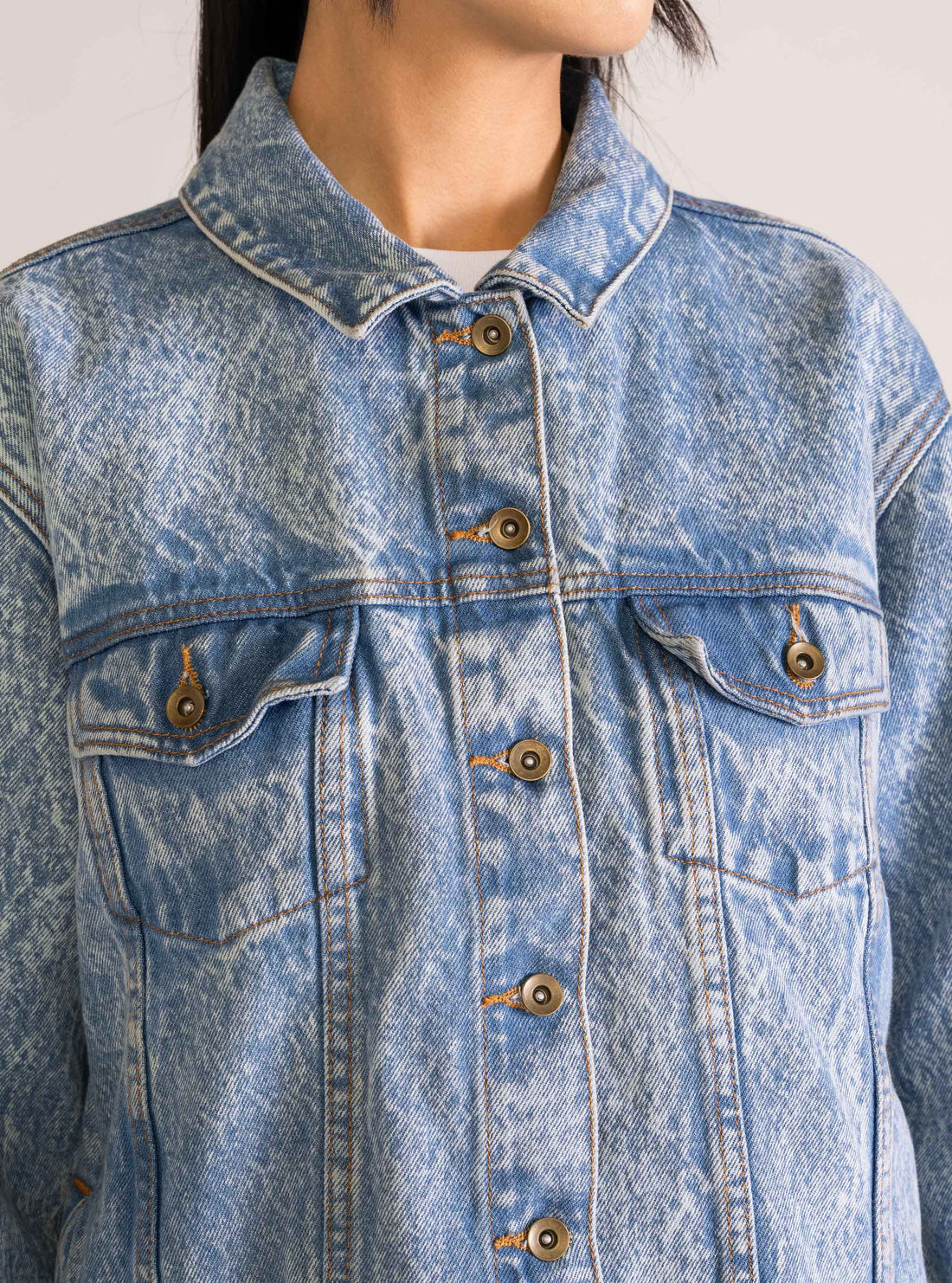 Classic Denim Jacket, Celeste