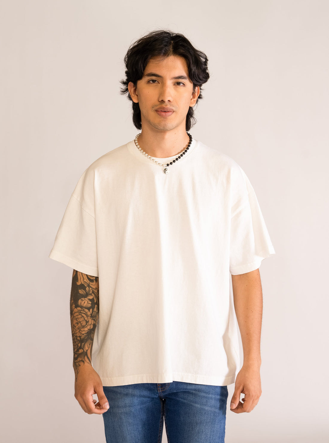 Sign It Oversize T-Shirt, Blanco Hueso