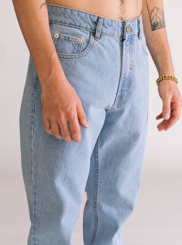 A Little Treat Regular Vintage Jeans, Celeste