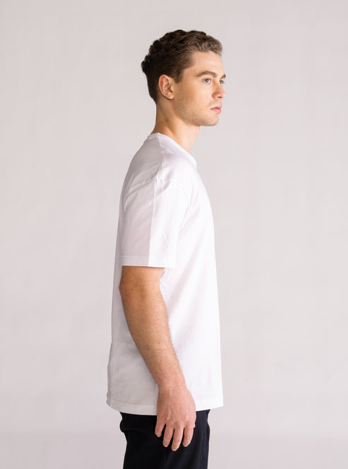 Take A Walk Drop T-Shirt, Blanco