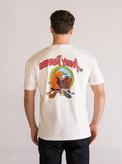 Angry Beavers Playera, Blanco Hueso
