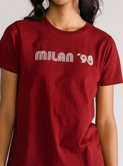 Milan 98 Regular Playera, Vino Tinto