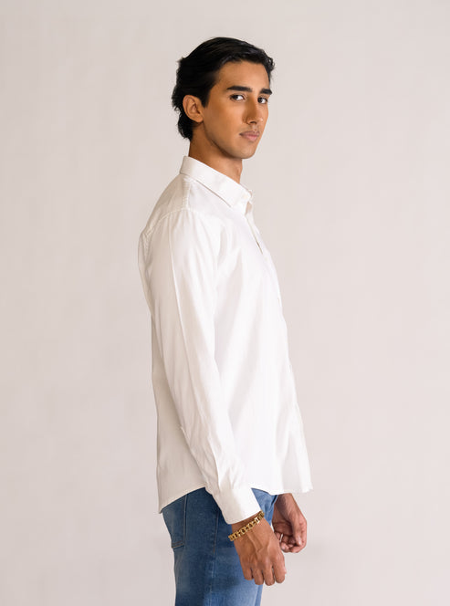 Used To It Camisa, Blanco