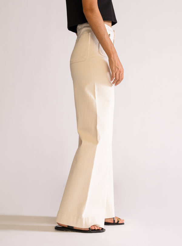 Beautiful In White, Bell Bottom Jeans, Blanco Hueso