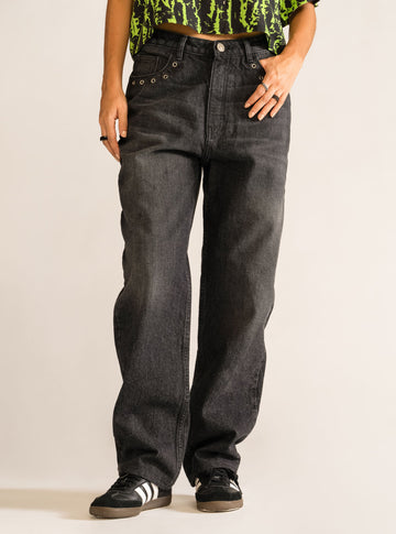 Fever Dream Baggy Jeans, Negro