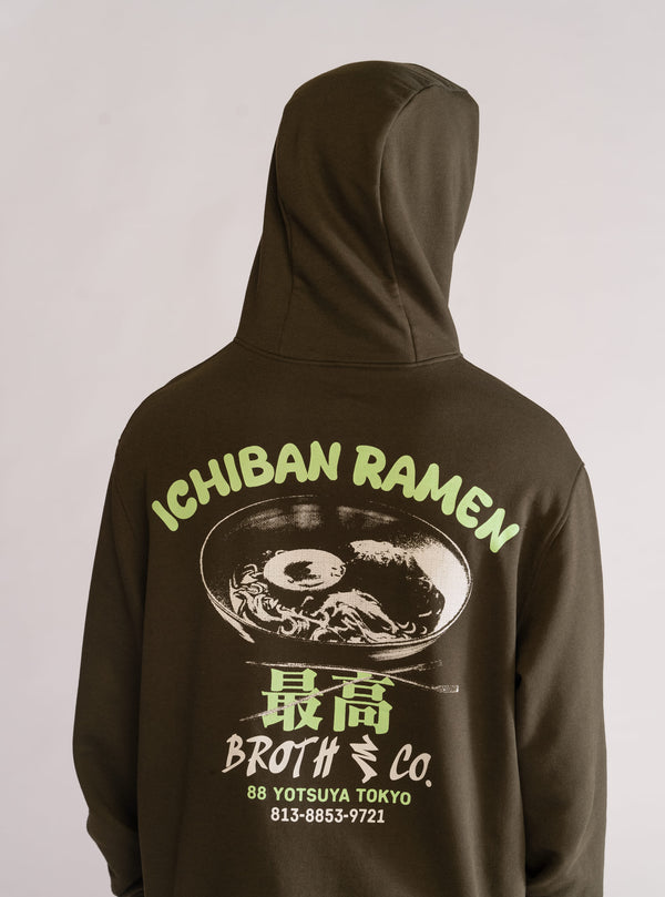 Ichiban Hoodie, Verde Olivo