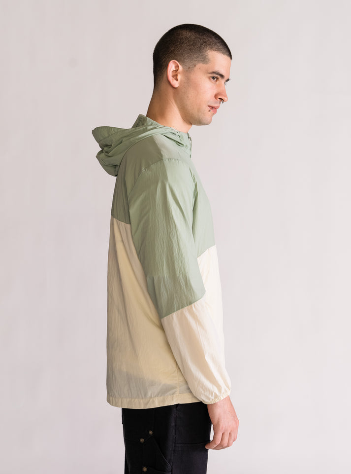 Hooded Utility Light Jacket, Verde Claro