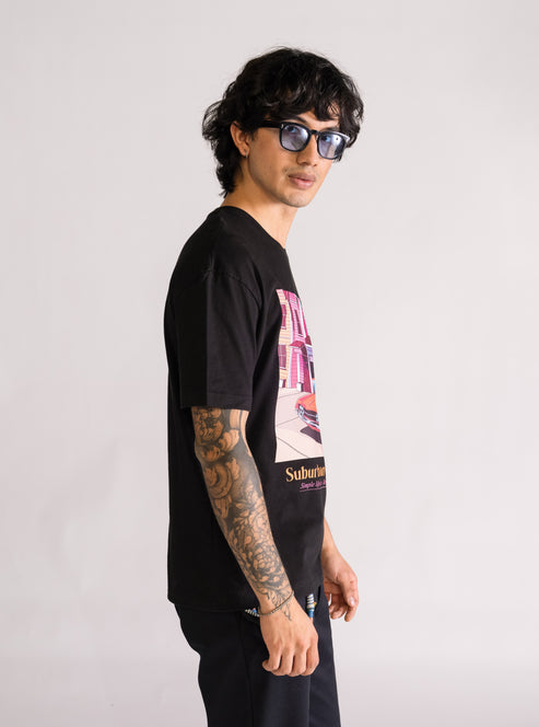 Suburban Dwellers Playera, Negro