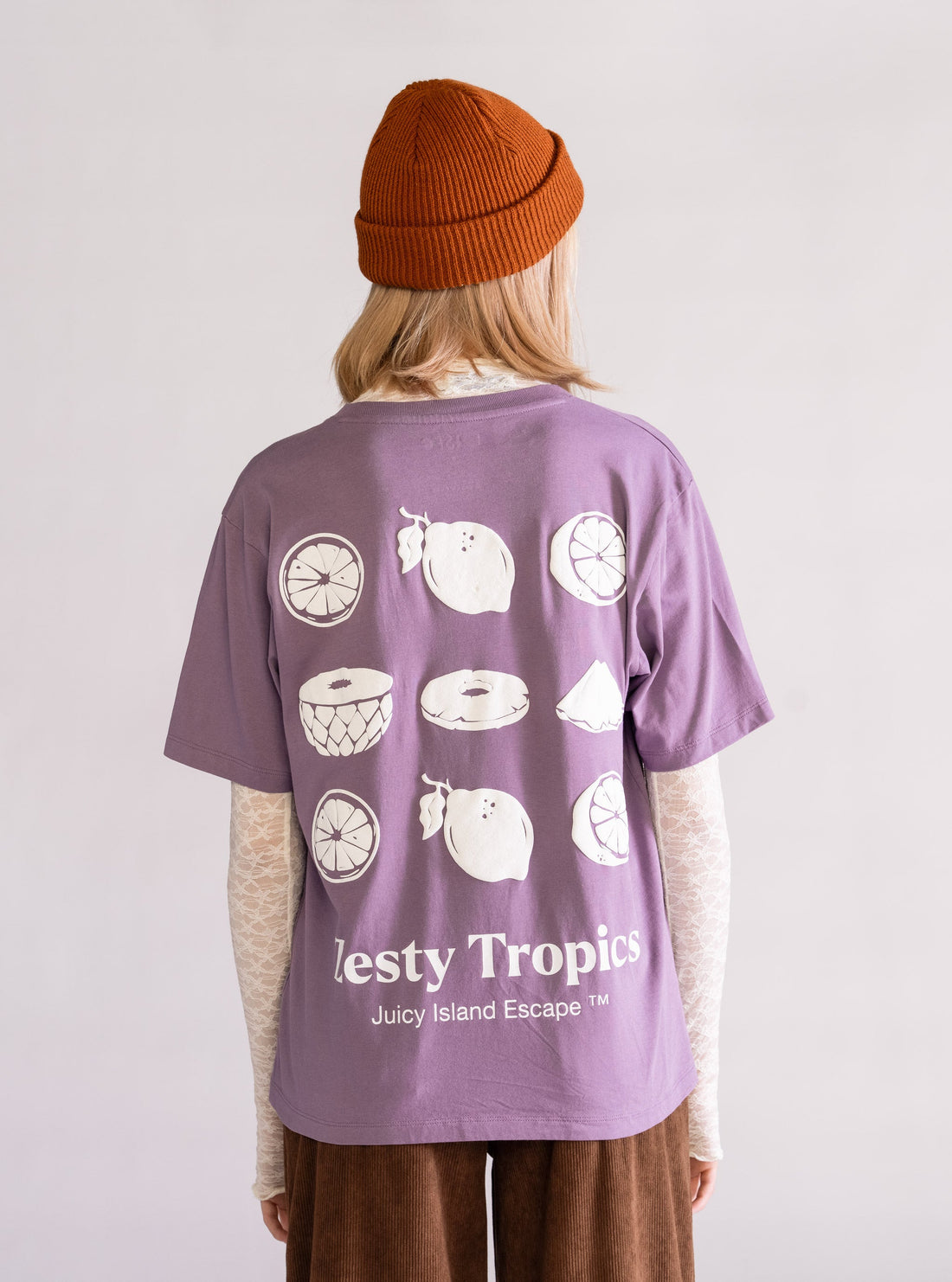 Fruits Basket Over Tee, Morado Claro