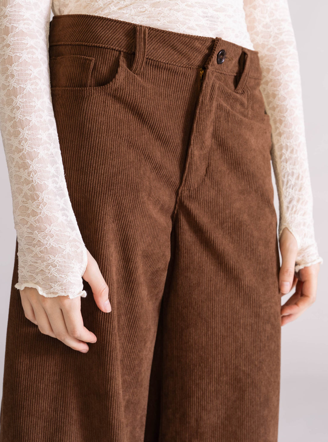 Cedar Tree Wide Leg Pants, Café Obscuro