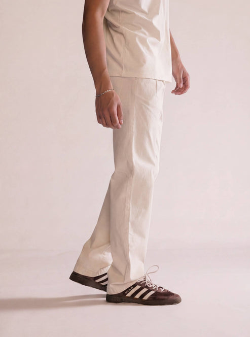 Countdown Pantalón Lino Slim Fit, Beige