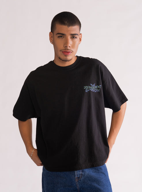 Poisonous Thoughts Playera Boxy Fit, Negro