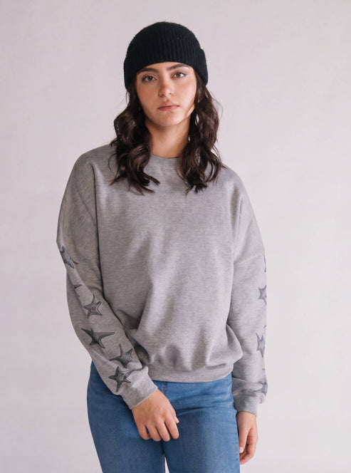 Muse Crewneck, Gris Claro