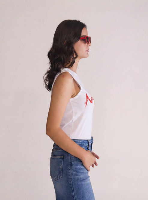 Angel Energy Tank Top, Blanco