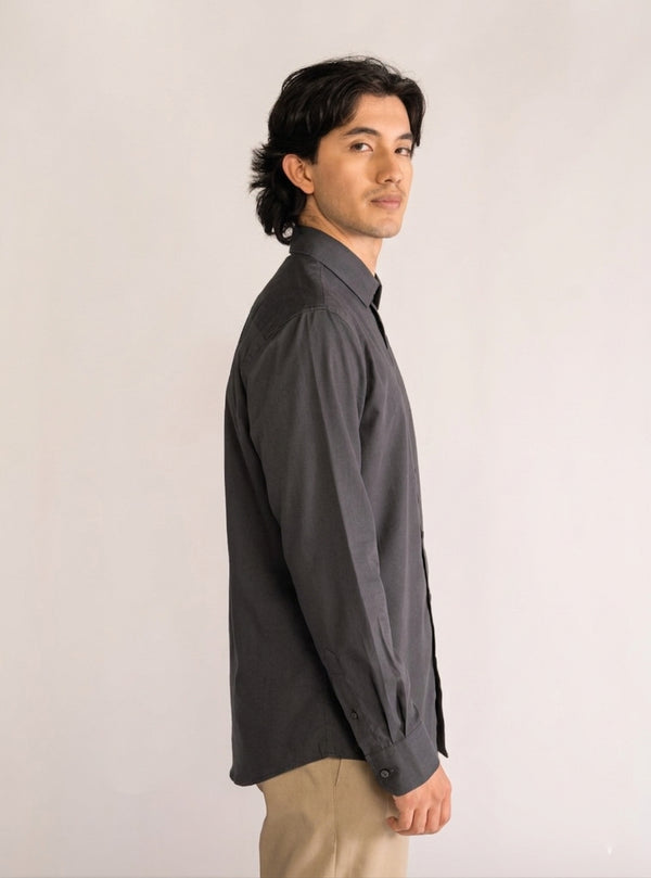 Stood Back Up Camisa, Gris Obscuro