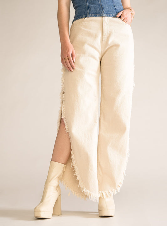 Western Babe Mom Jeans, Crudo