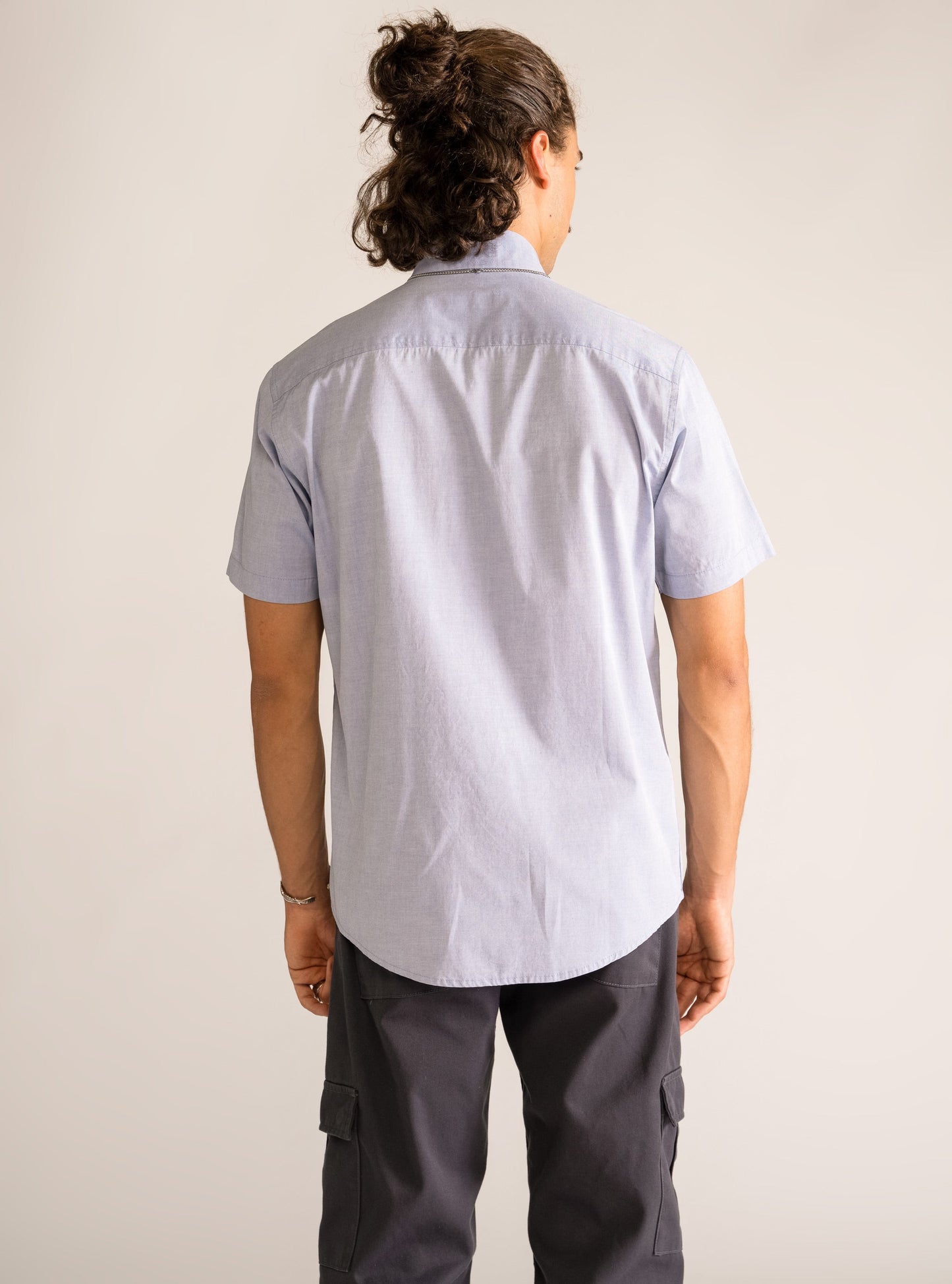 The Lure Short Sleeve Shirt, Azul Claro